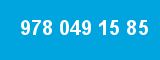 978 049 15 85 978 049 15 85